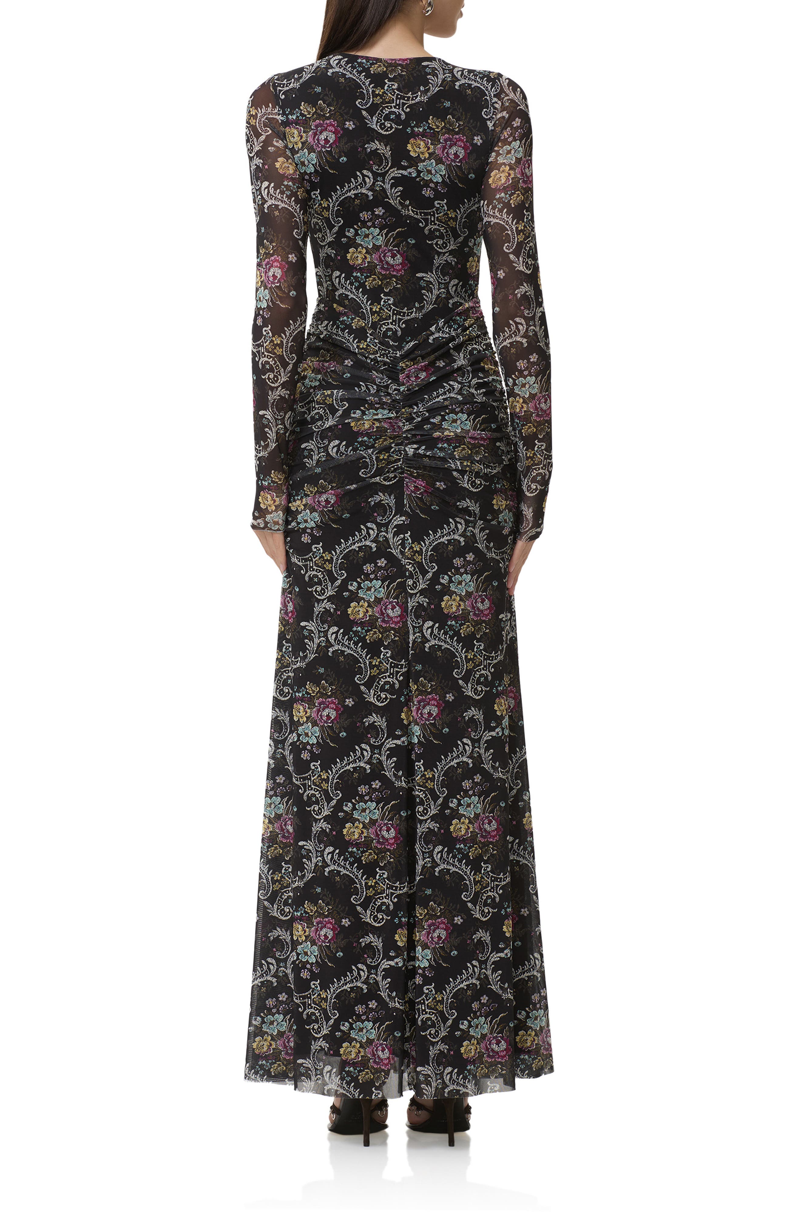 Daysa Shirred Long Sleeve Maxi Dress - image 2