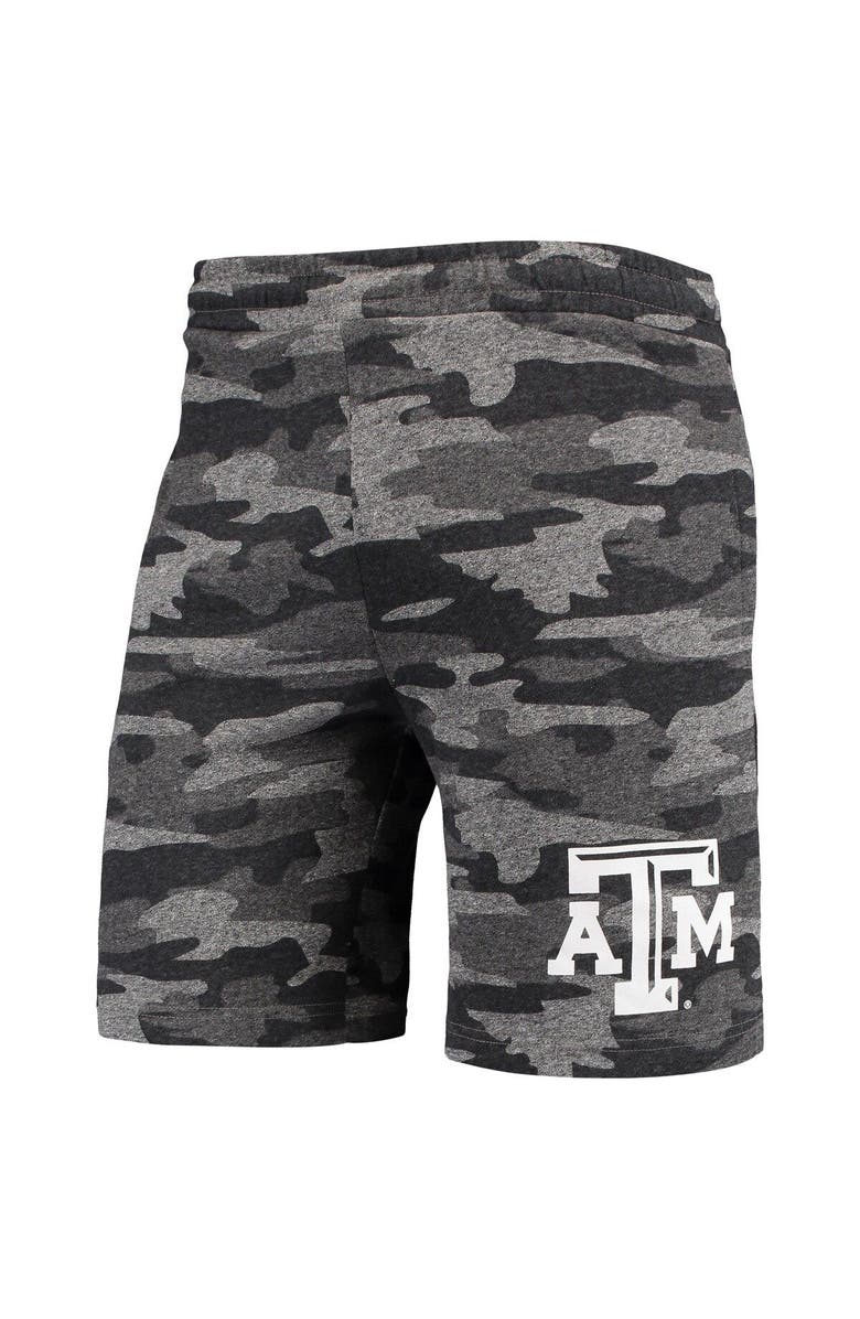CONCEPTS SPORT Men's Concepts Sport Charcoal/Gray Texas A&M Aggies Camo Backup Terry Jam Lounge Shorts, Alternate, color, Charcoal