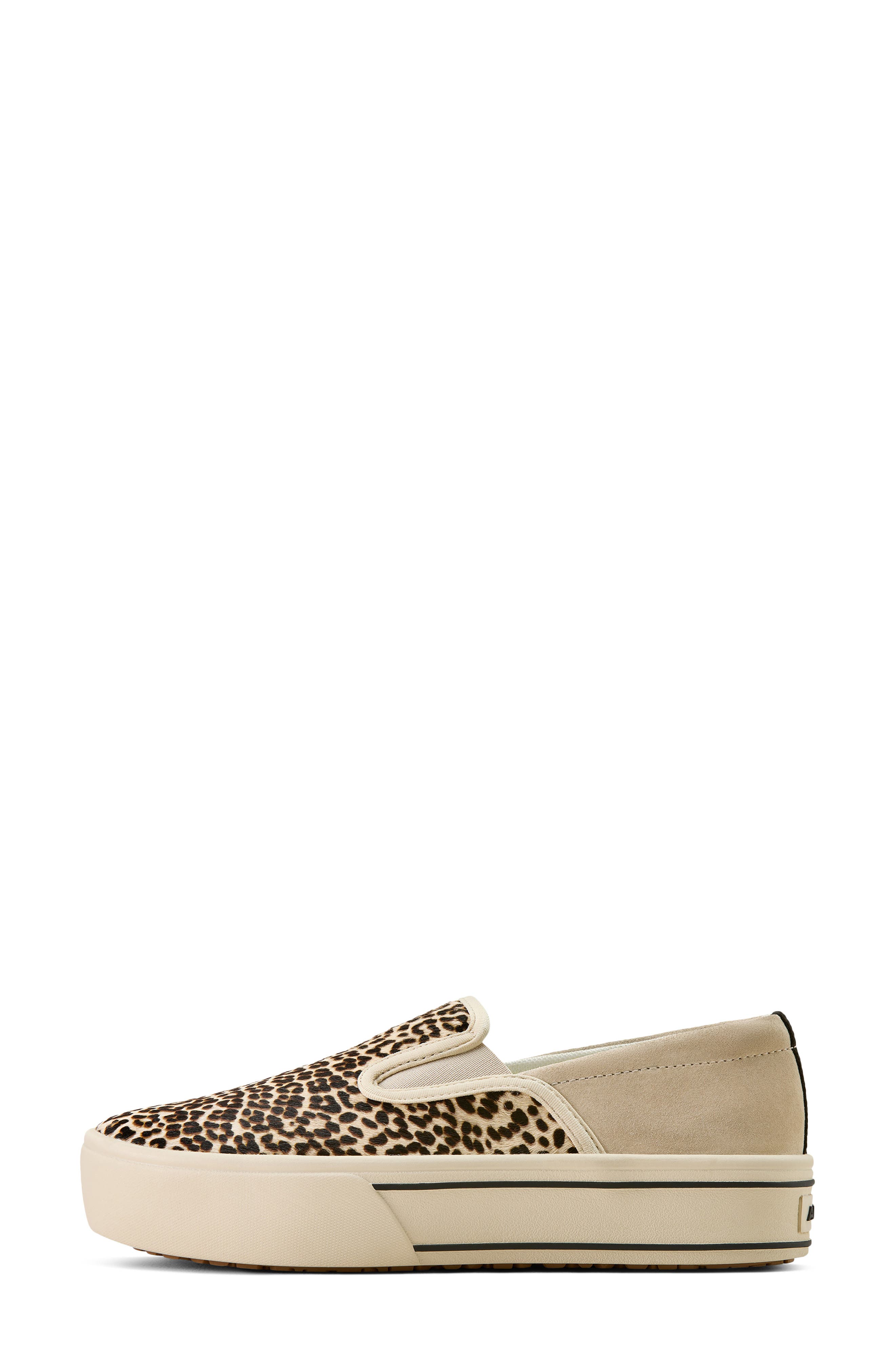 Skylar Slip-On Sneaker, Alternate, color, CREAM CHEETAH HAIR ON