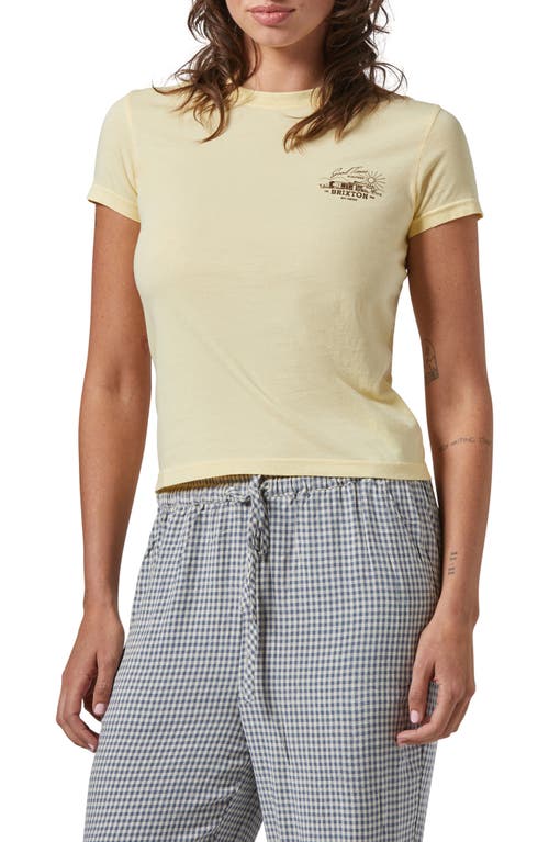 Brixton Good Times Cotton Graphic T-shirt In Panna Cotta