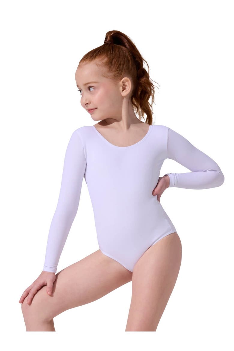 Long Sleeve Leotard, Main, color, white