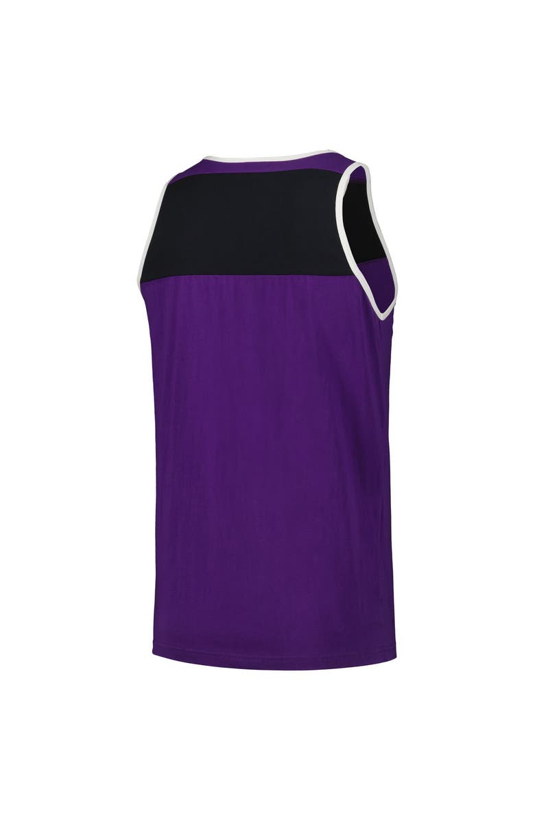 Mitchell & Ness Men's Mitchell & Ness Purple/Black Minnesota Vikings  Heritage Colorblock Tank Top, Alternate, color, 