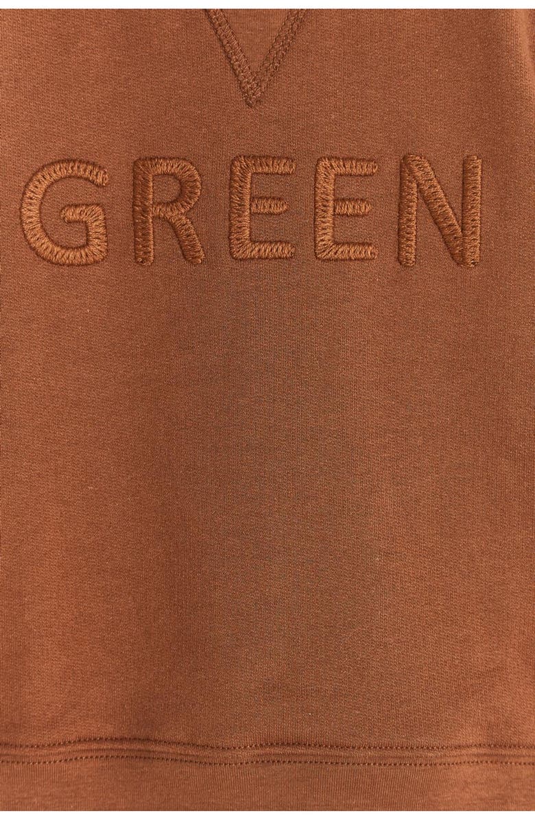 Babycottons Sweatshirt Lenny Leaves for Infant, Alternate, color, Brown