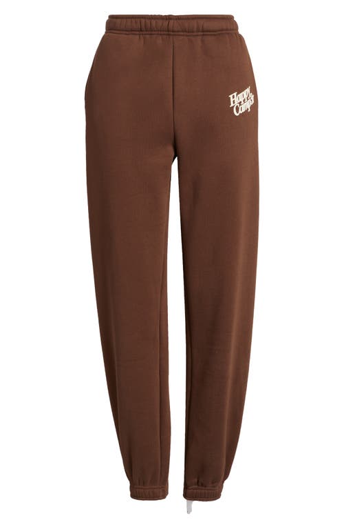 Happy Camp3r I'll Always Love You Fleece Joggers In Brown