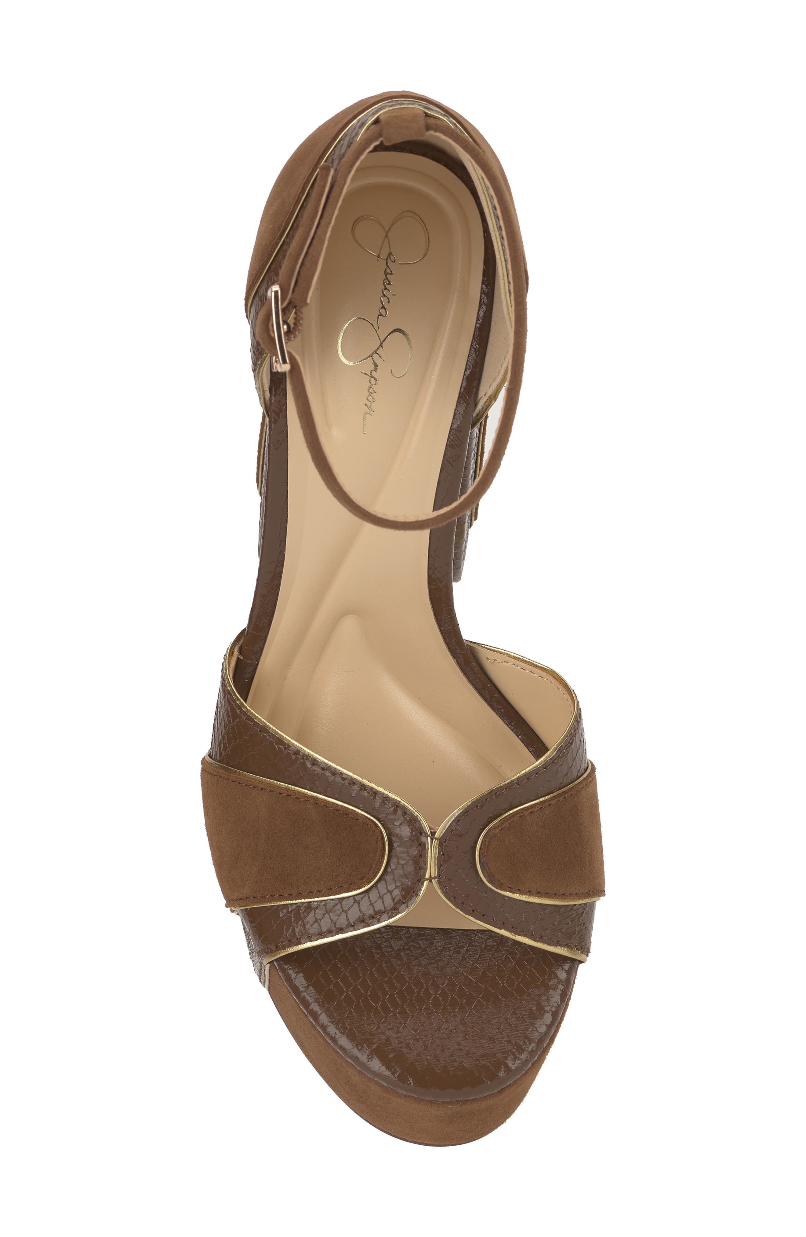 Avele Ankle Strap Block Heel Platform Sandal, Alternate, color, LIGHT HICKORY
