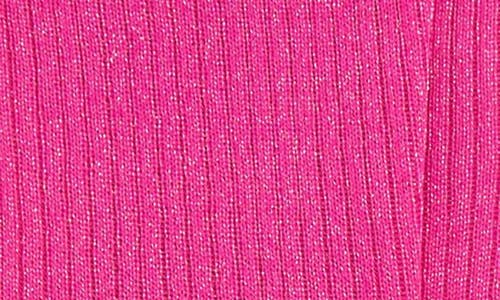 Nordstrom Sparkle Sheer Rib Knee Socks In Pink