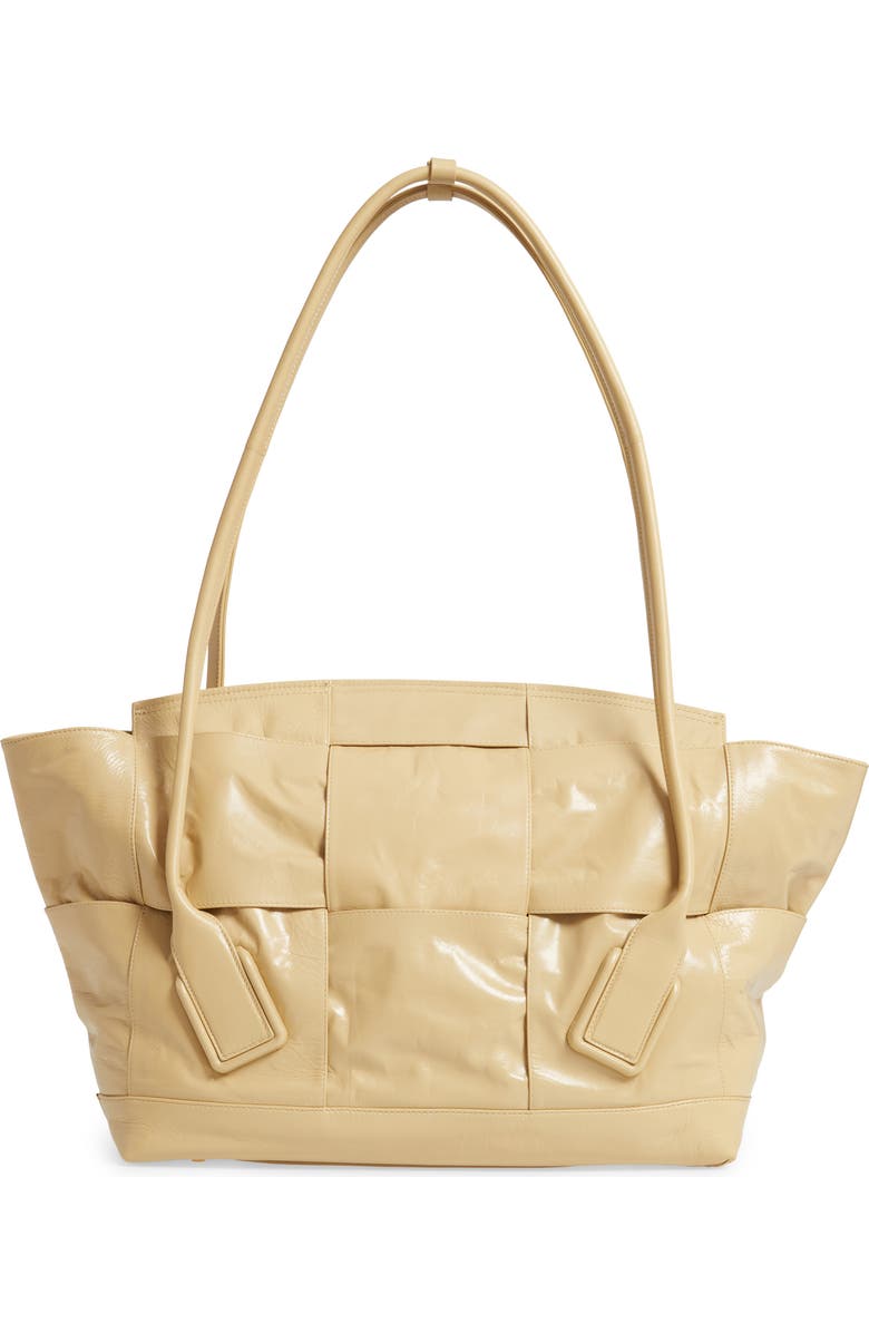 Bottega Veneta Arco Paper Leather Shoulder Bag, Alternate, color,