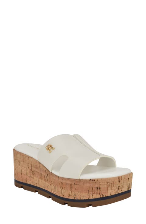 Heliena Platform Wedge Slide Sandal (Women)