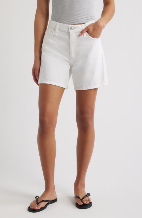 Kaia High Waist Relaxed Fit Denim Shorts