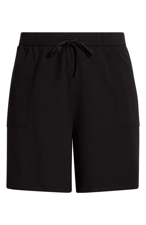 Stretch Organic Cotton Drawstring Shorts (Plus)