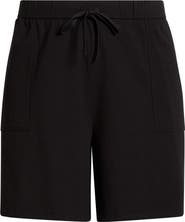 Eileen Fisher Stretch Organic Cotton Drawstring Shorts