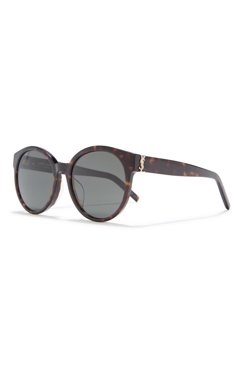 55mm Round Sunglasses, Alternate, color, HAVANA HAVANA GREY/GRY
