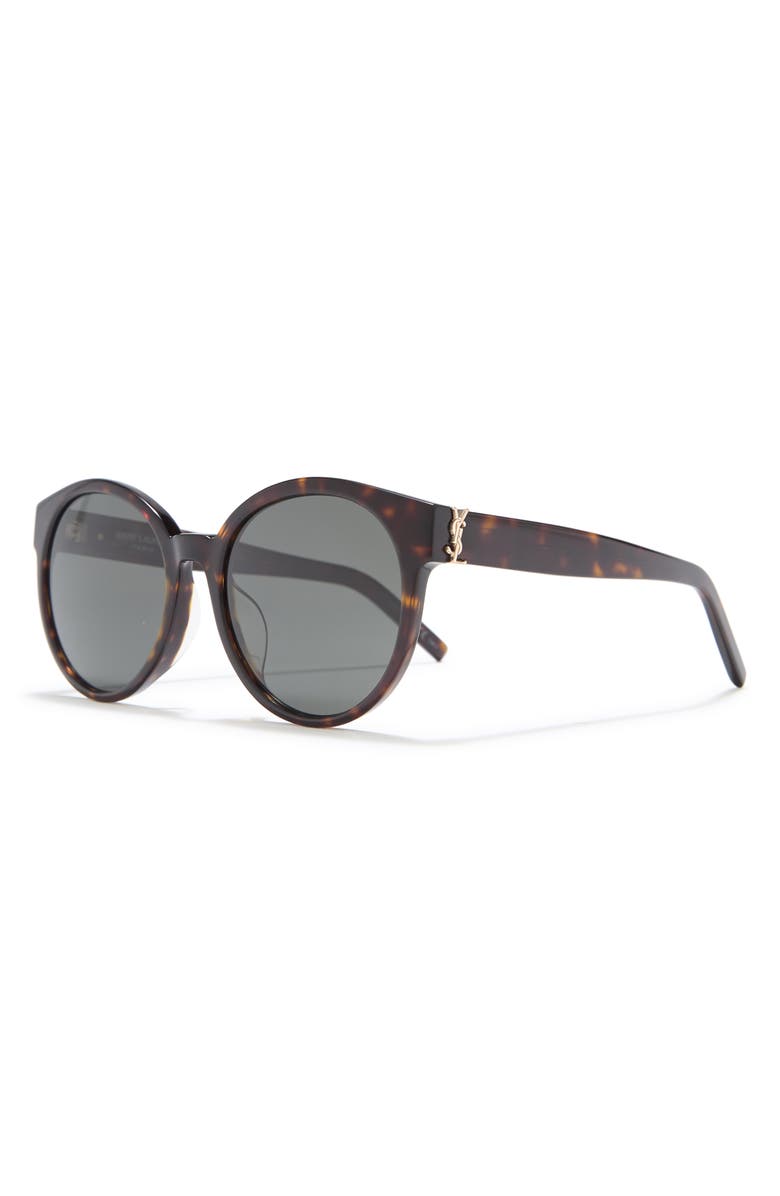 Saint Laurent 55mm Round Sunglasses, Alternate, color,