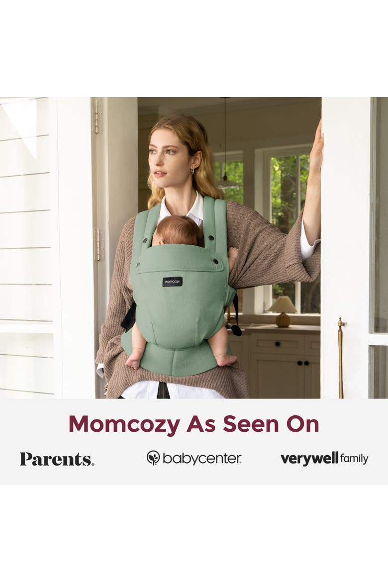 Baby Carrier with Natural Cotton Linen, Alternate, color, Sage Green