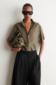 COS Fluid High-collar Shirt