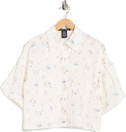 Forgotten Grace Puff Sleeve Print Top