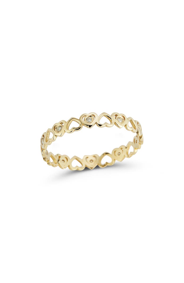 Ember Fine Jewelry Diamond Heart Ring, Main, color, Gold