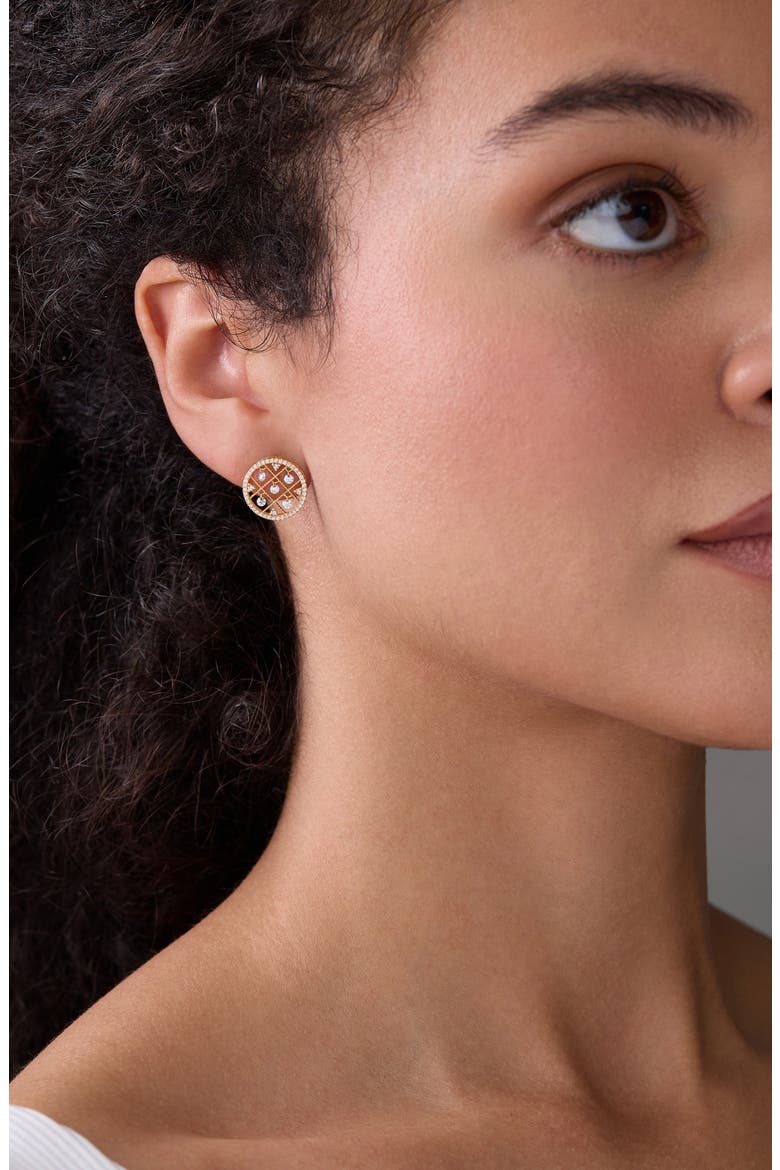 Audrey Diamond Stud Earrings, Alternate, color, 18K YELLOW GOLD