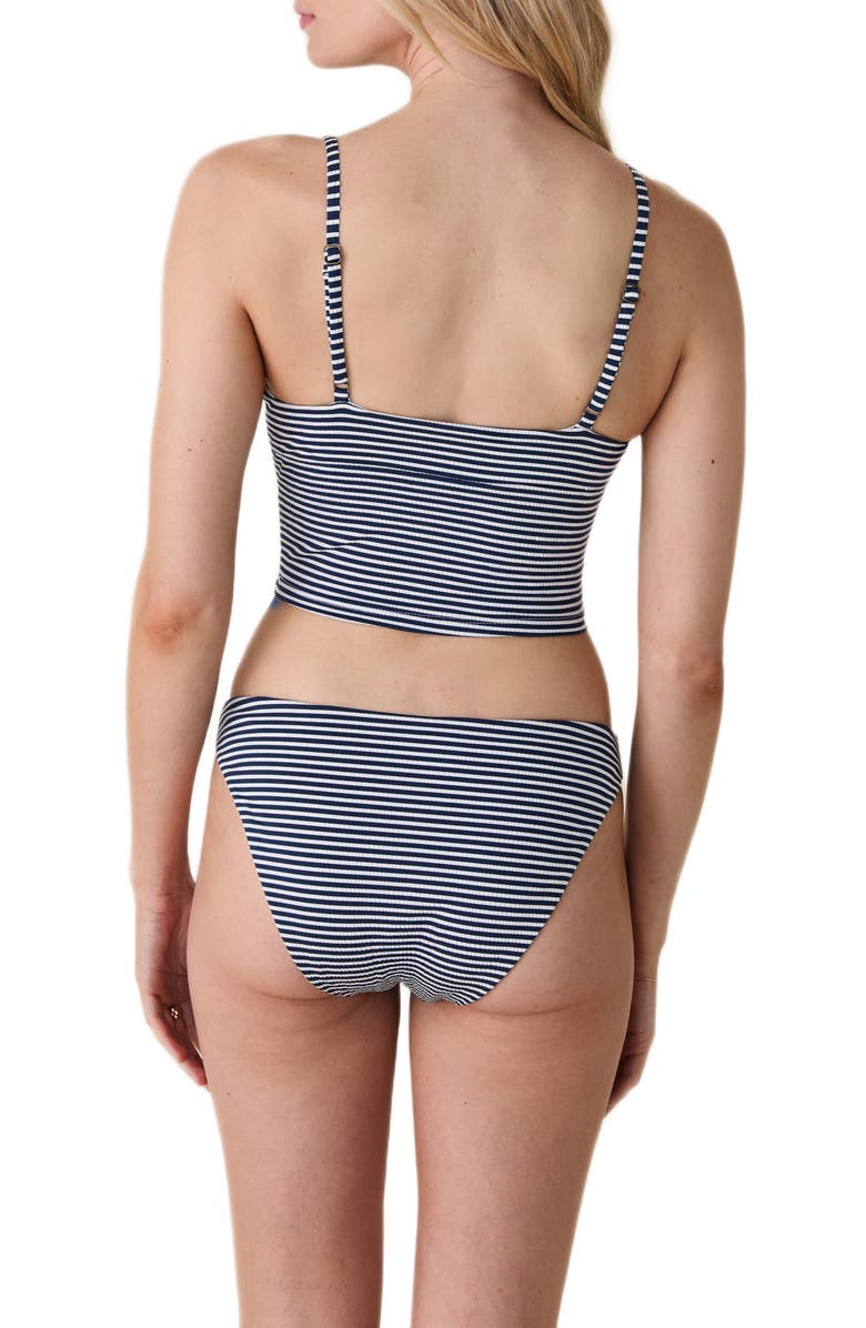 Andie The Signature Bikini Bottoms, Alternate, color, Cadet