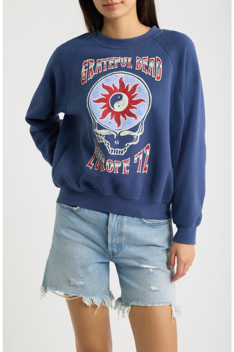 Grateful Dead Europe 72 Graphic Sweatshirt, Main, color, WASHED INDIGO