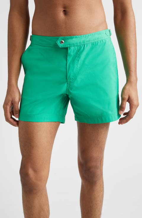 Microcompact Poplin Swim Trunks