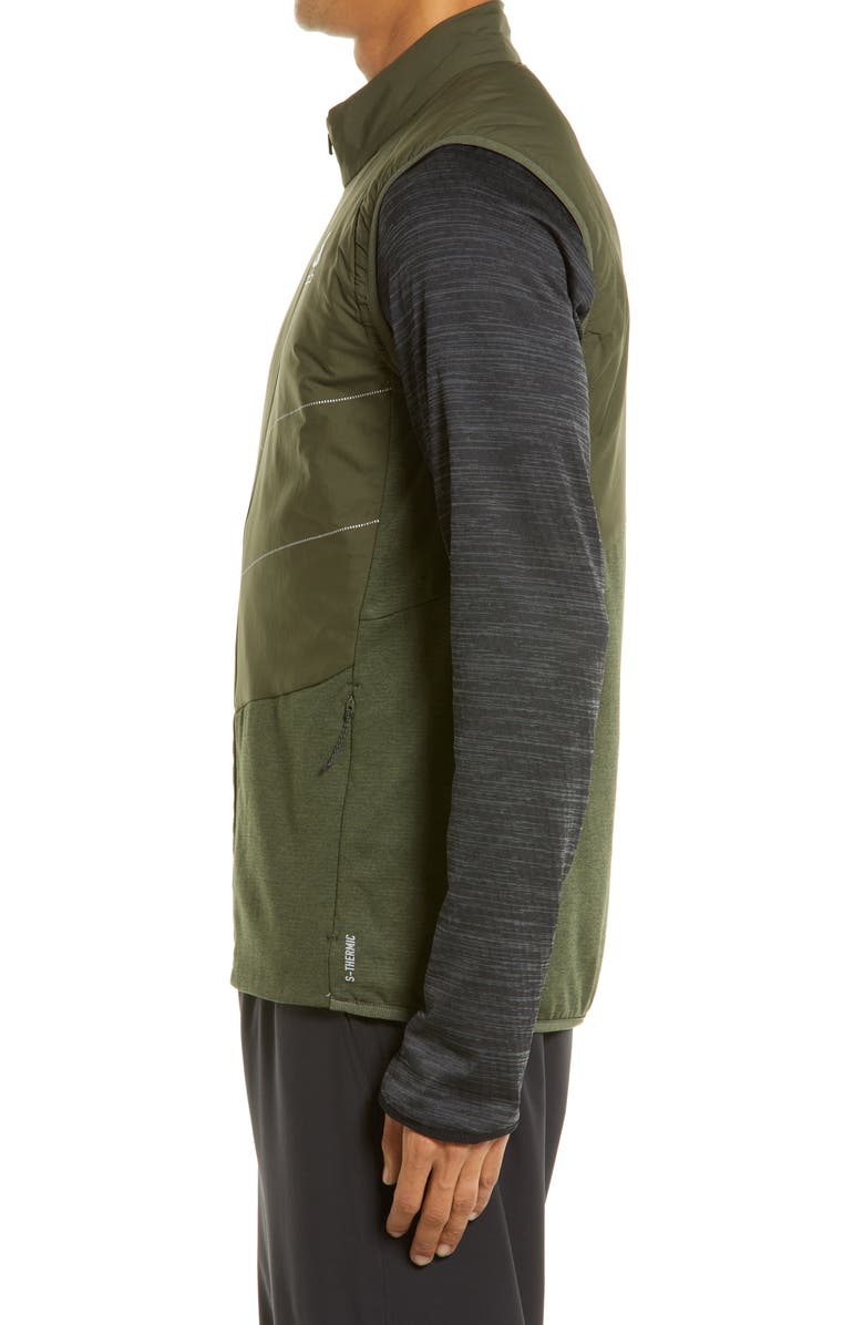 Odlo Run Easy S-Thermic Vest, Alternate, color, Deep Depths