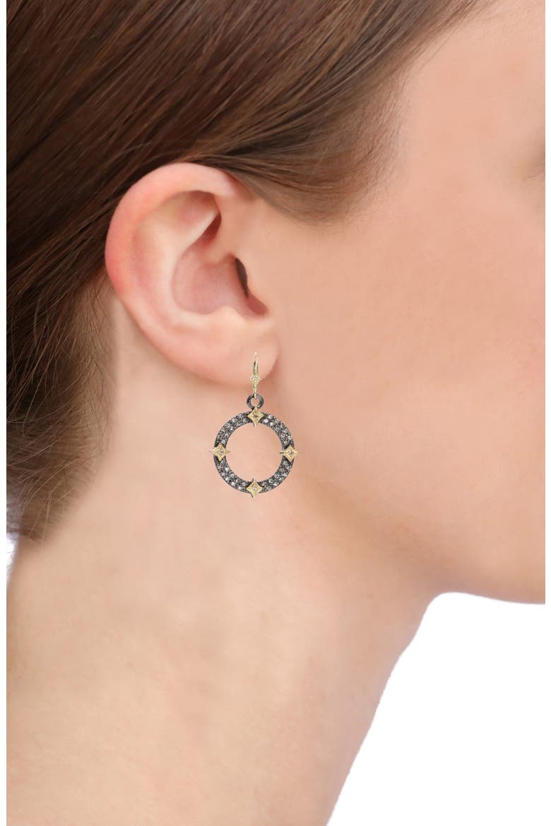 Drop Hoop Earrings, Alternate, color, SILVER