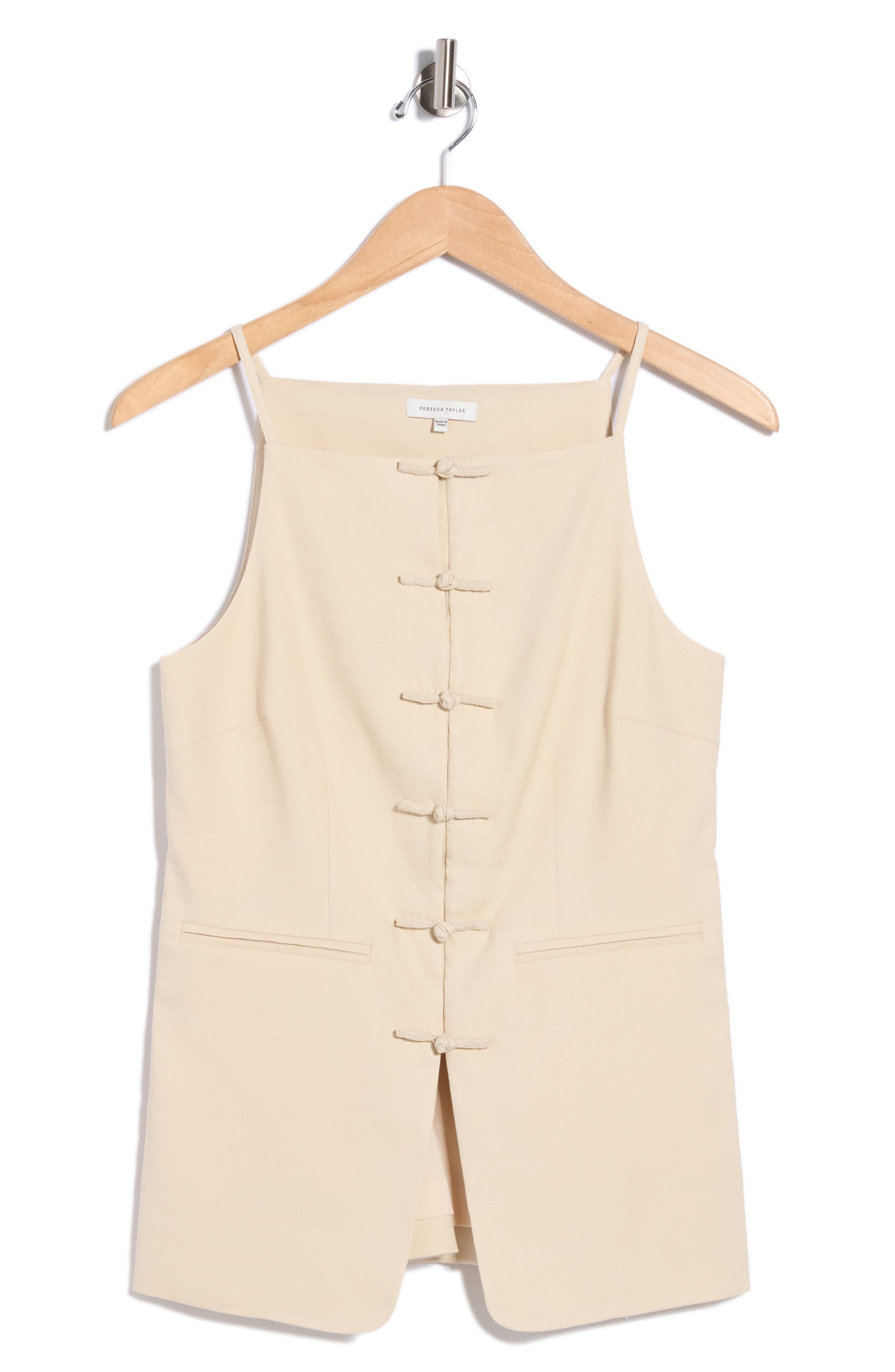 Beatrice Sleeveless Linen Blend Top