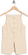 Rebecca Taylor Beatrice Sleeveless Linen Blend Top