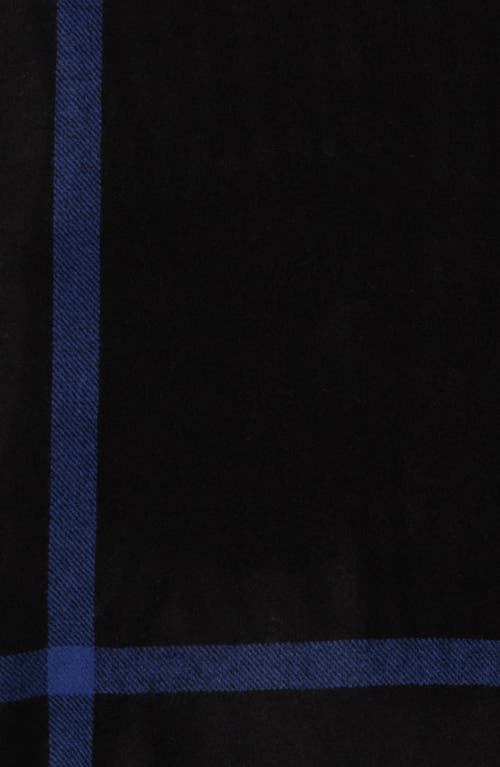 Vince Wool & Cashmere Stripe Scarf In Black