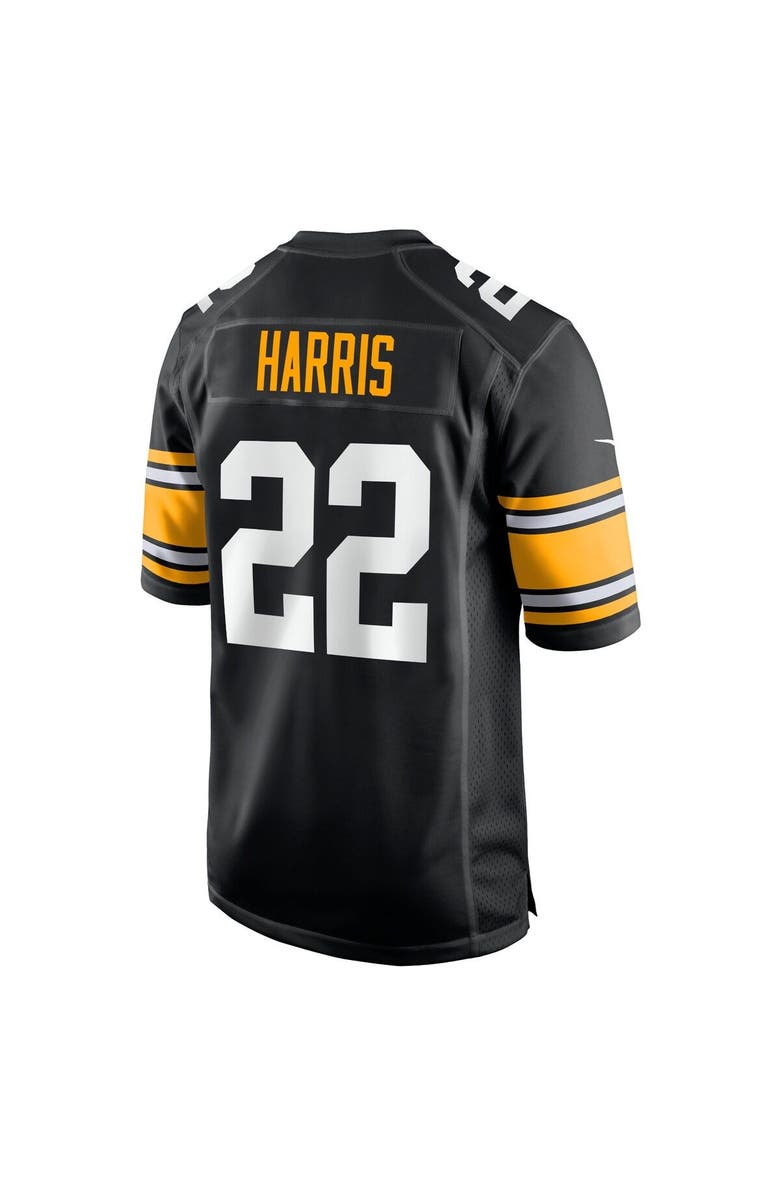 Nike Men's Nike Najee Harris Black Pittsburgh Steelers Home Player Game Jersey, Alternate, color, 