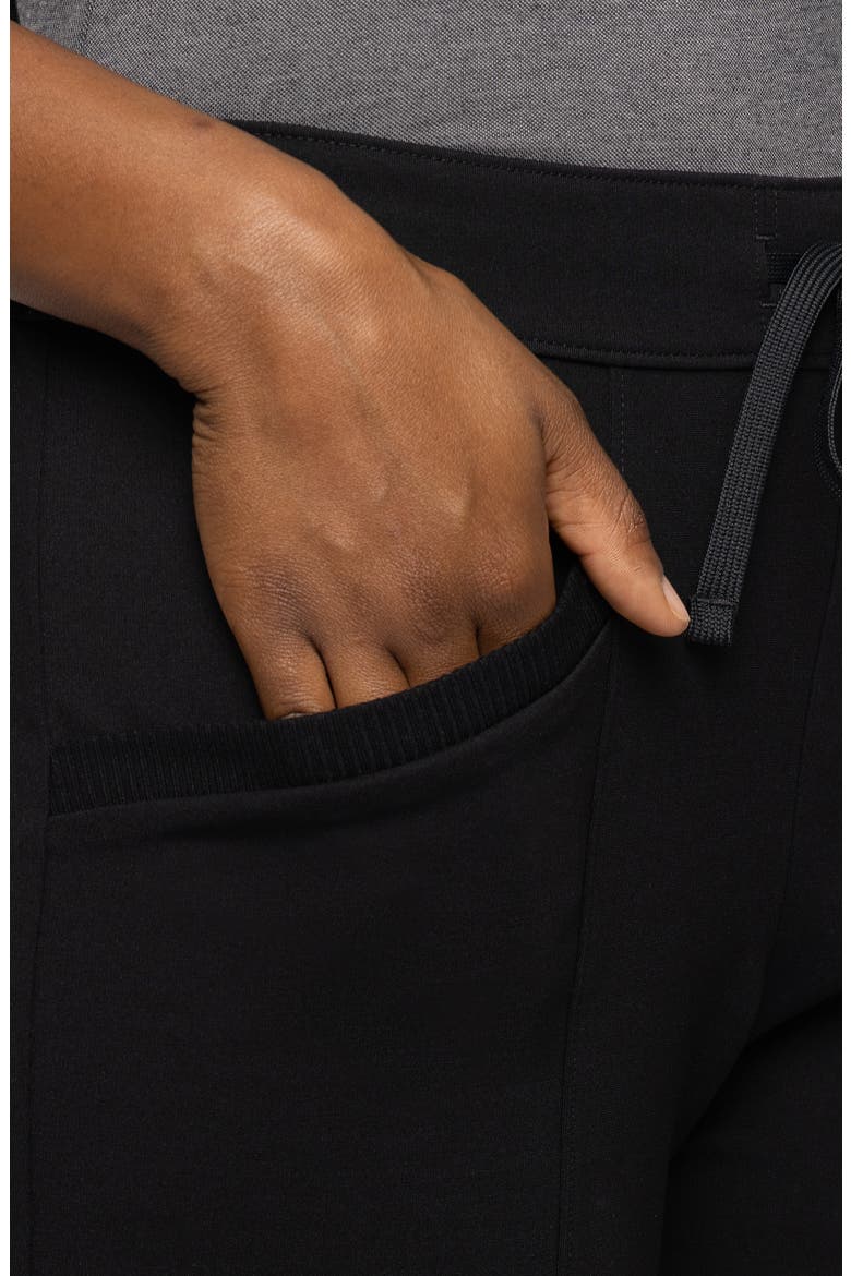 Friday Ponte Shorts, Alternate, color, BLACK