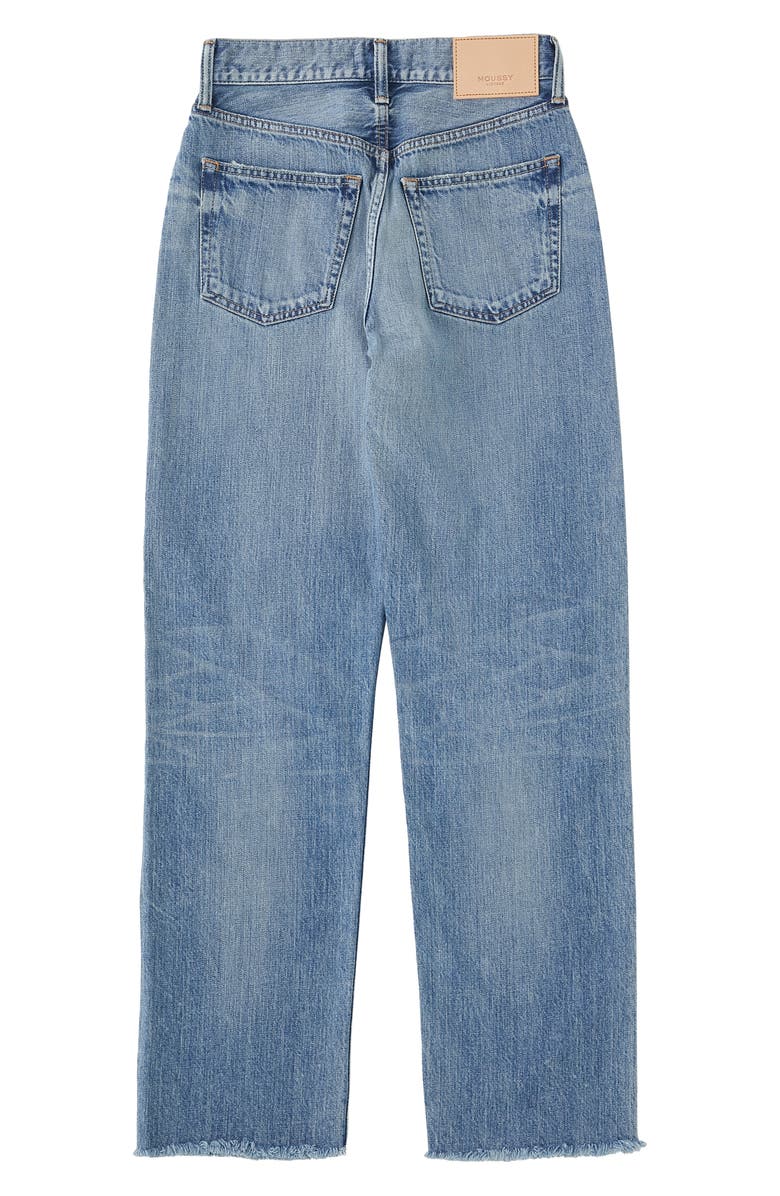 MOUSSY Olivia High Waist Wide Leg Jeans, Alternate, color, Blue