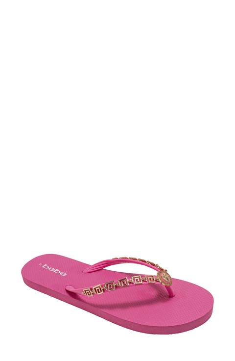 Lion Charm Thong Flip Flop (Women)