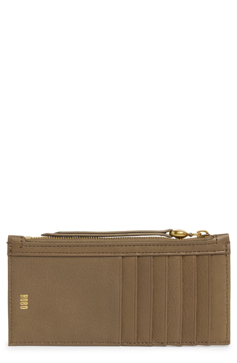 HOBO Carte Leather Wallet, Main, color, Dark Elm