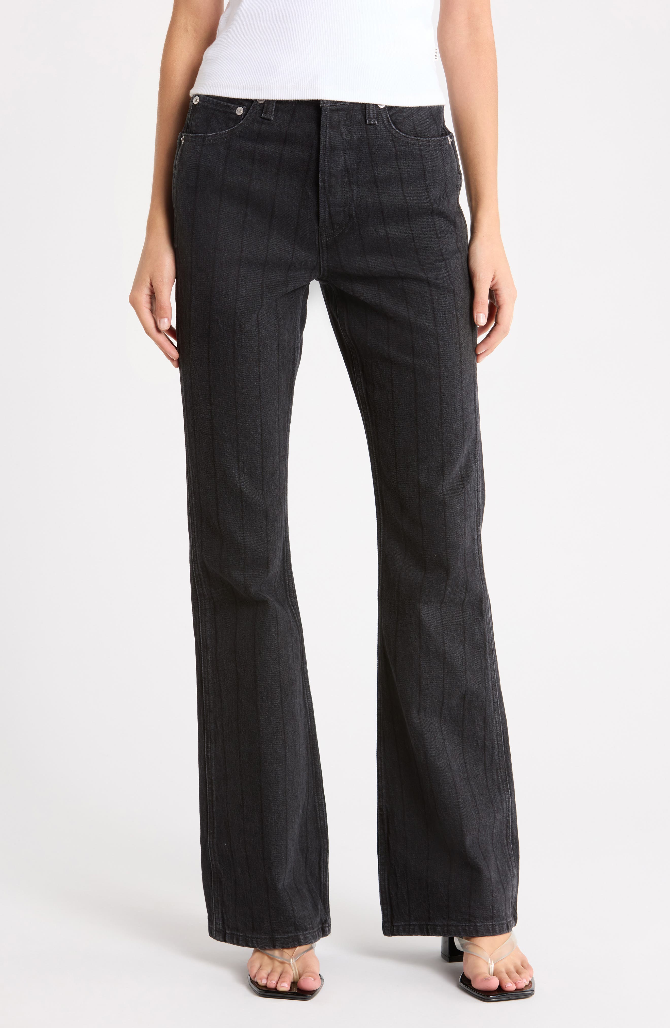 The Riding High Waist Flare Leg Jeans