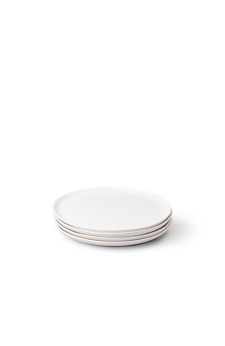 Fable Home Dessert Plates, Main, color, Speckled White