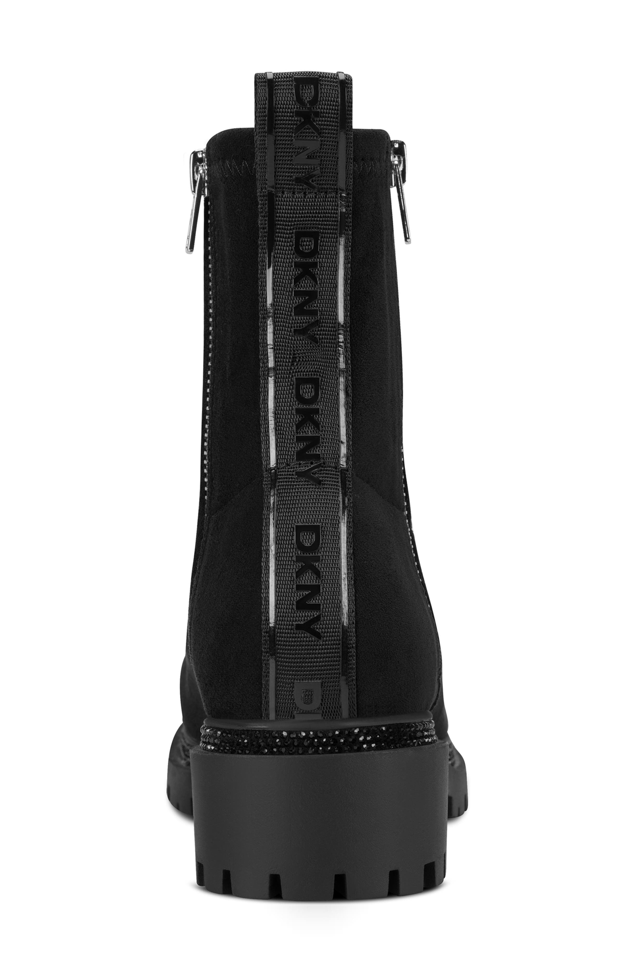 DKNY Roscoe Lug Sole Bootie, Alternate, color, Black