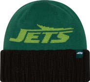 New Era Men's New Era Green New York Jets Oversize Cuffed Knit Hat