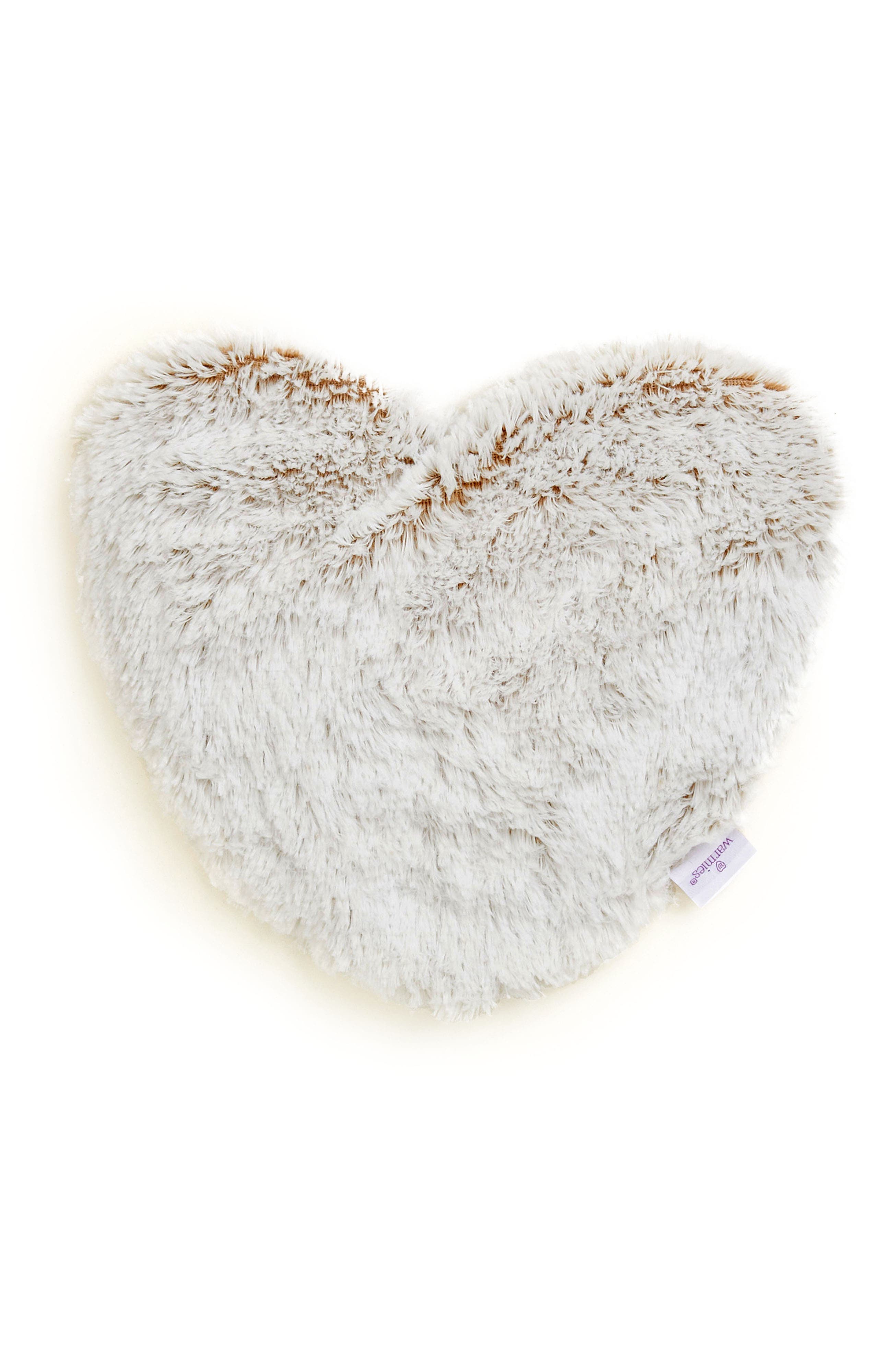Warmies Marshmallow Plush Heart in Light Brown at Nordstrom
