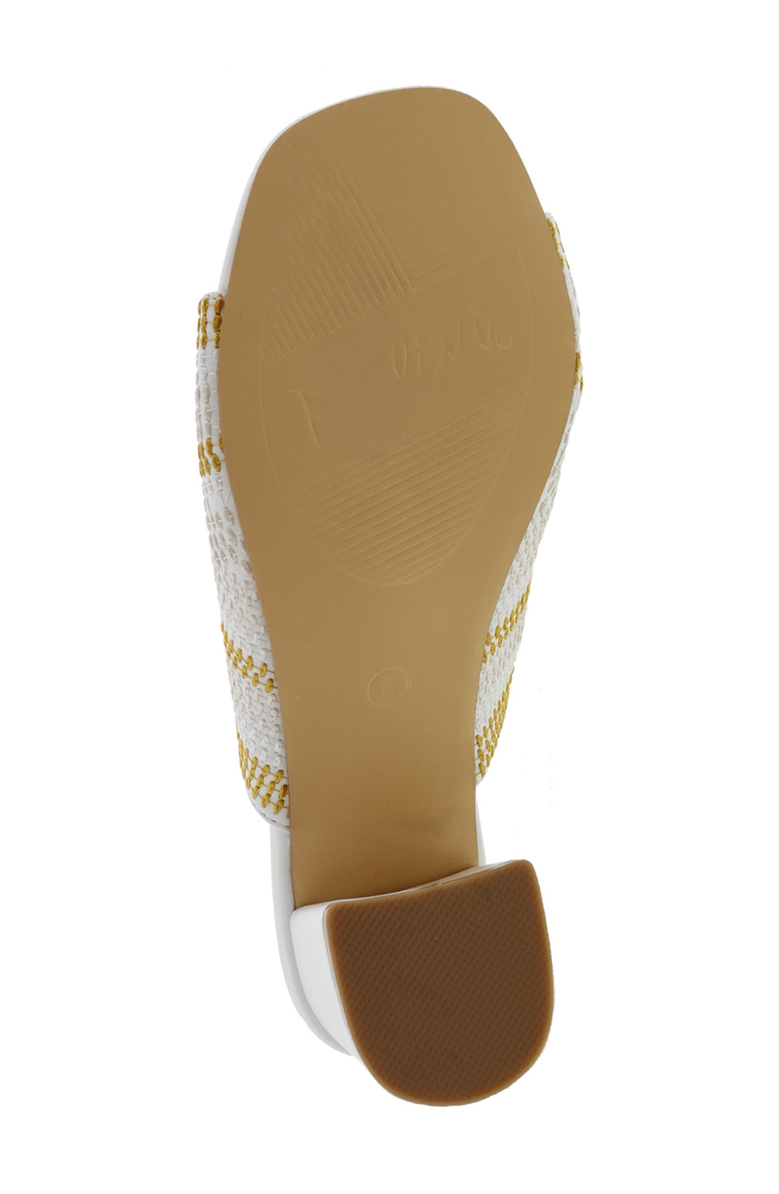 BELLINI Faint Block Heel Sandal, Alternate, color, White/ Yellow