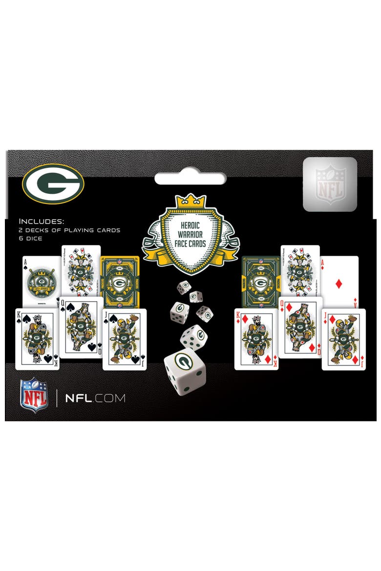 Green Bay Packers Playing Cards & Dice, Alternate, color, Multicolor