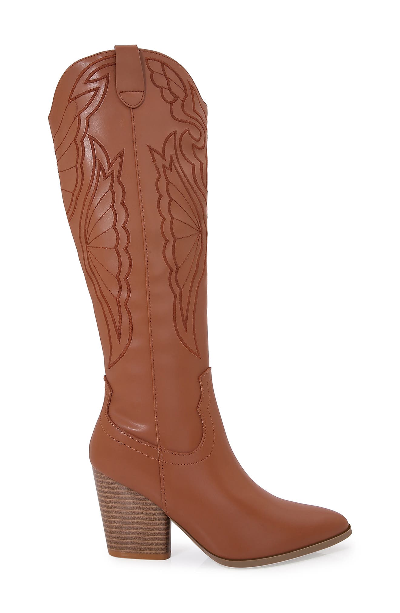 Anamaria Tall Western Boot, Alternate, color, CAMEL