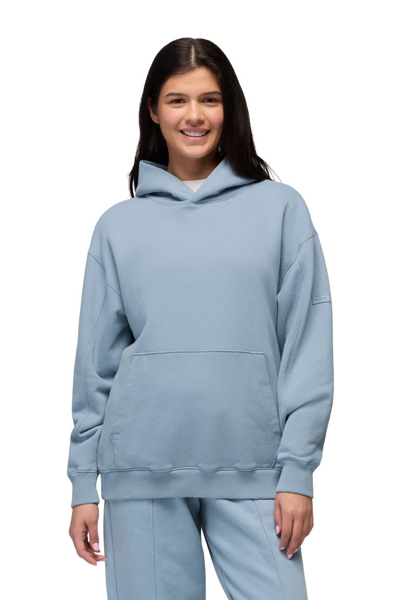 Dreamfleece Hoodie, Alternate, color, GLACIER SKIES