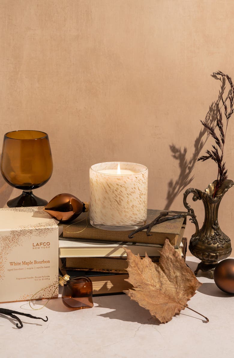 Lafco White Maple Bourbon Signature Candle, Alternate, color, White