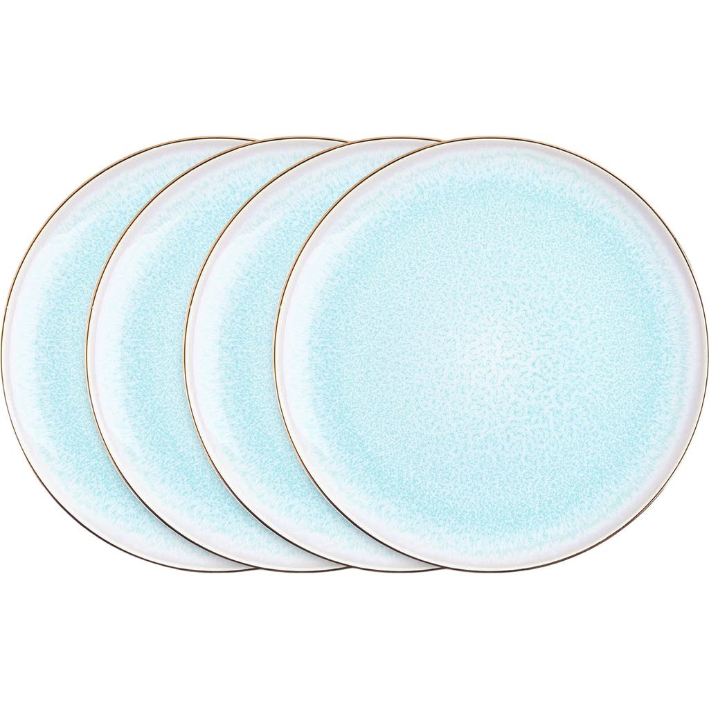 Stone Lain Josephine Porcelain 4-piece Salad Plate Set In Blue