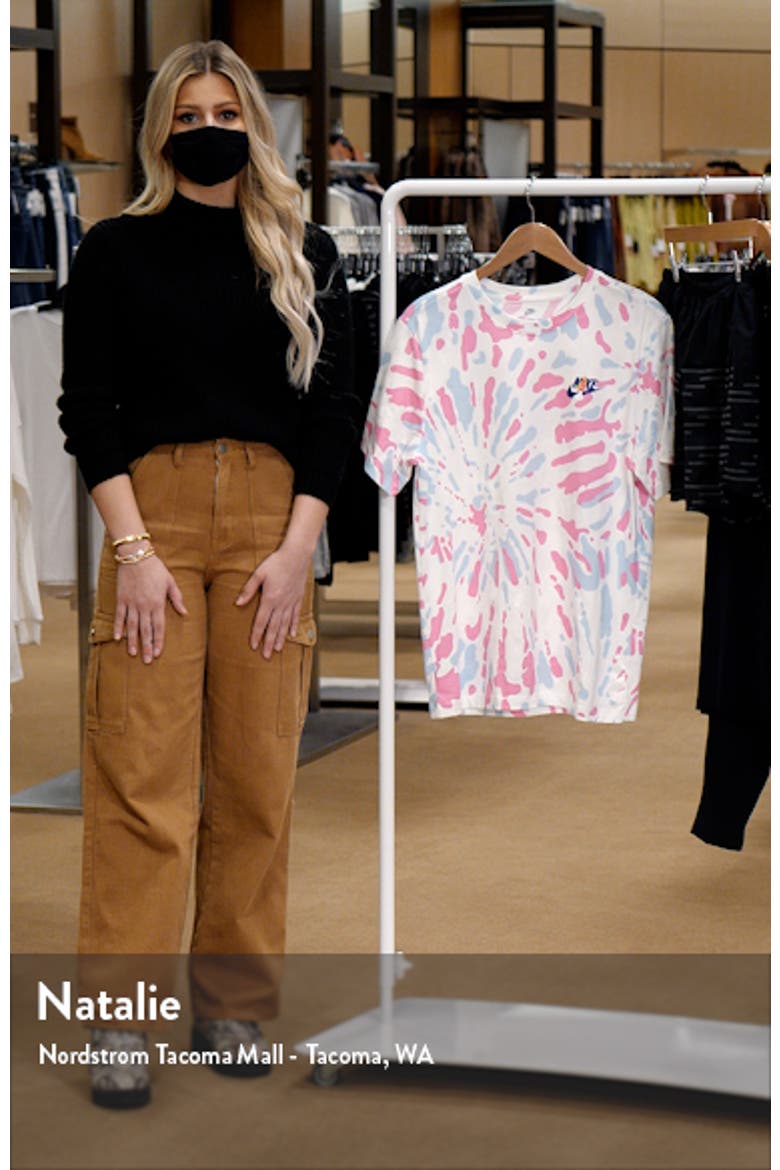 Sportswear Black Light Tie Dye Graphic Tee video