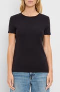 Michael Stars Haley Fine Binded Cotton T-Shirt