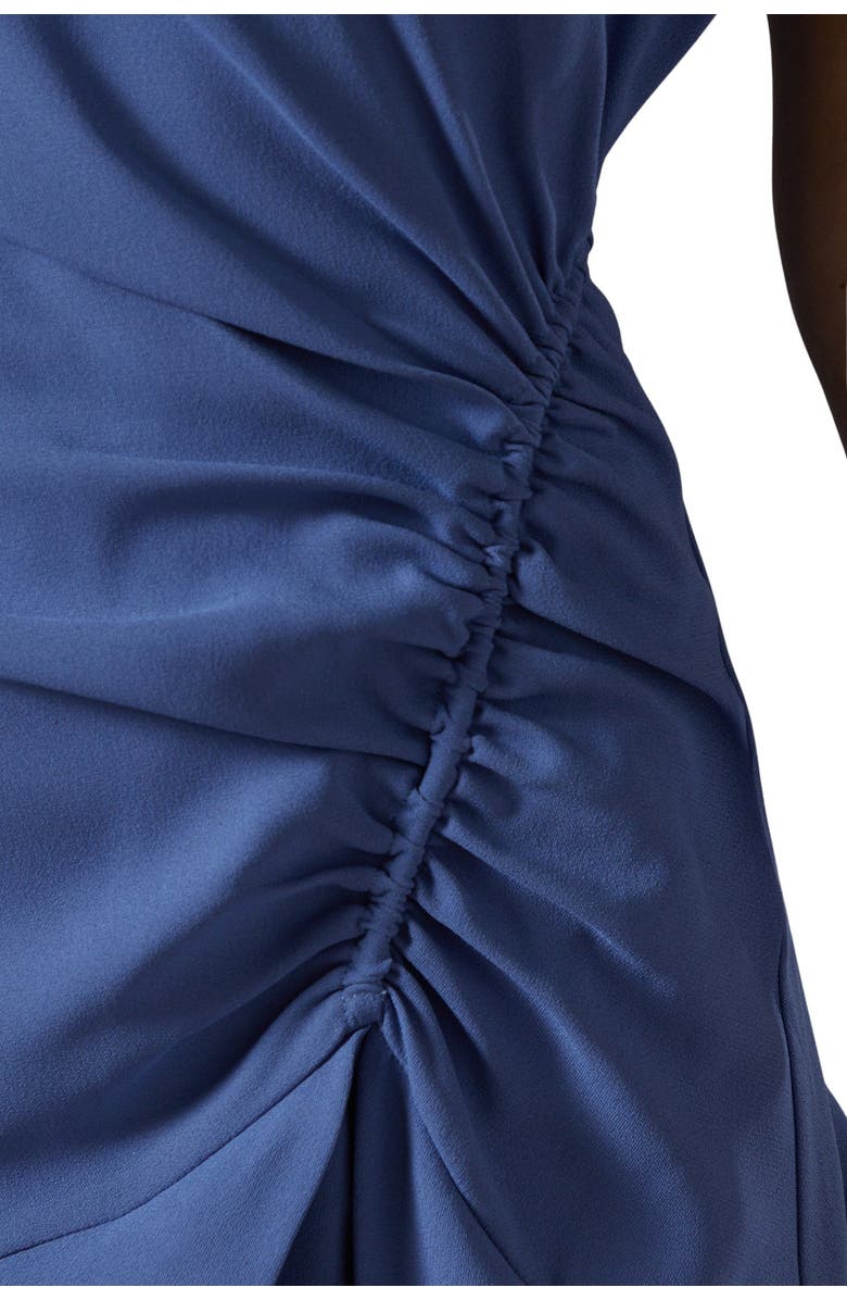 Coast Drape Side Cap Sleeve Midi Dress, Alternate, color, Grey Blue