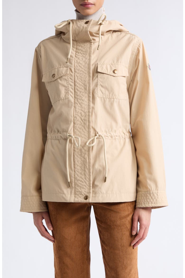 Serin Short Parka, Main, color, BEIGE